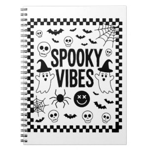 Carnet Vibrations Flippantes Rétro Halloween