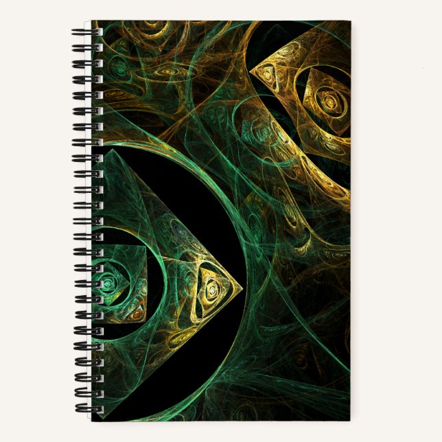 Carnet Vibrations magiques Art Abstrait (Recto)