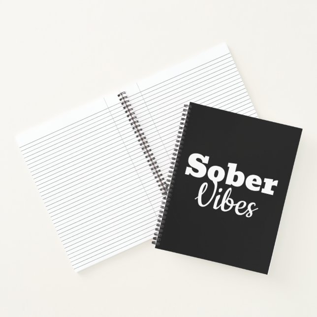 Carnet Vibrations sobres – Cadeau de motivation pour le r (Intérieur)