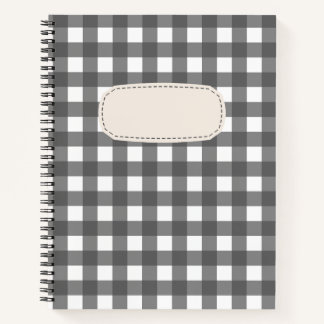 Carnet Vichy Gris clair