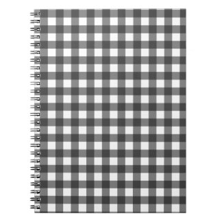 Carnet Vichy noir et blanc En vichy Motif
