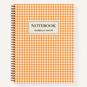 Carnet Vichy Orange