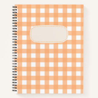 Carnet Vichy Orange clair