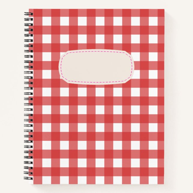 Carnet Vichy Rouge (Devant)