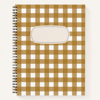 Carnet Vichy Sienne
