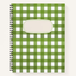 Carnet Vichy Vert pomme