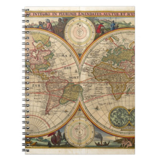 Carnet Vieille carte rare et historique antique du monde
