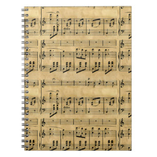 Carnet Vieille conception de papier parcheminé