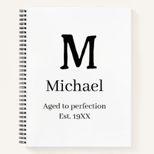 Carnet Vieilli à la perfection établ. 19XX monogramme let