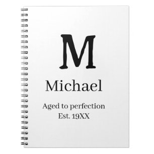 Carnet Vieilli à la perfection établ. 19XX monogramme let