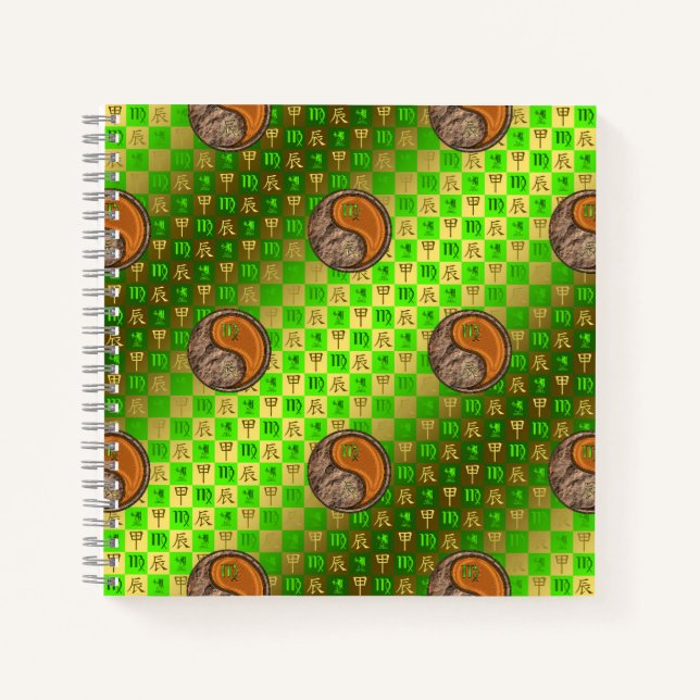 Carnet Vierge & Dragon de Bois (Devant)