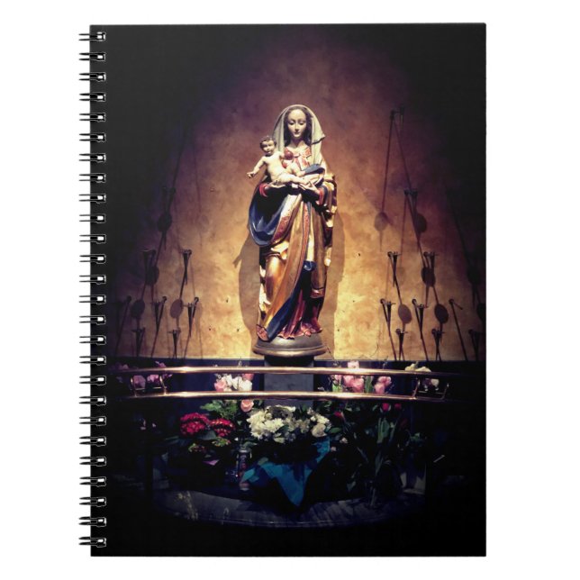 Carnet Vierge Marie avec Baby Jesus Notebook (Devant)