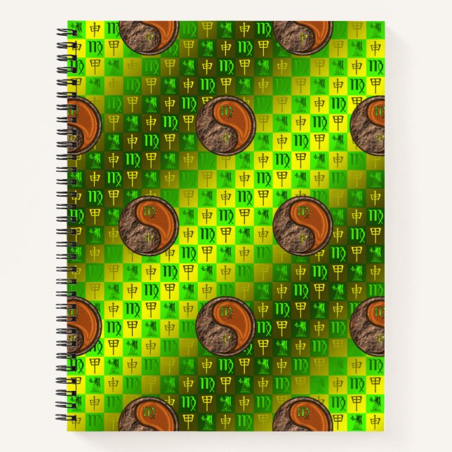 Carnet Vierge & Singe de Bois (Devant)
