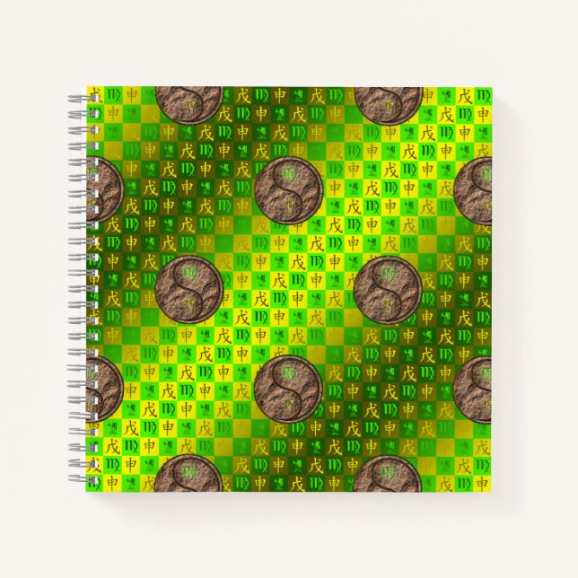 Carnet Vierge & Singe de Terre (Devant)