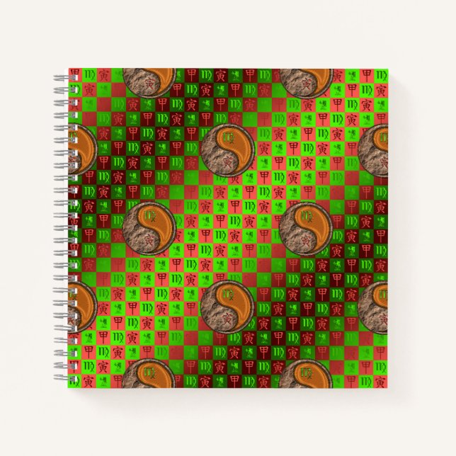Carnet Vierge & Tigre de Bois (Devant)