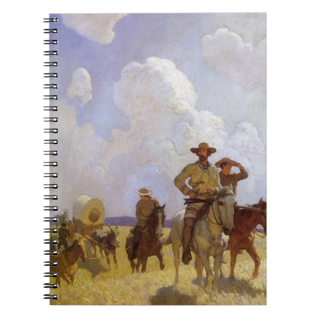 Carnet Vieux Cowboys, Le Costume Parkman par NC Wyeth (Devant)