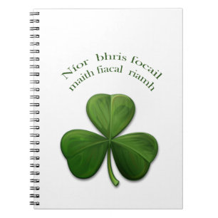 Carnet Vieux dictons irlandais sur des produits de design