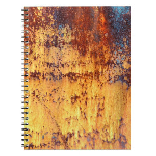 Carnet Vieux métal rouille arrière - plan et texture, mét