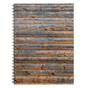 Carnet Vieux mur de planches en bois avec fissures. Poutr