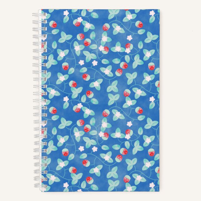 Carnet Vigne de fraise bleue (Recto)