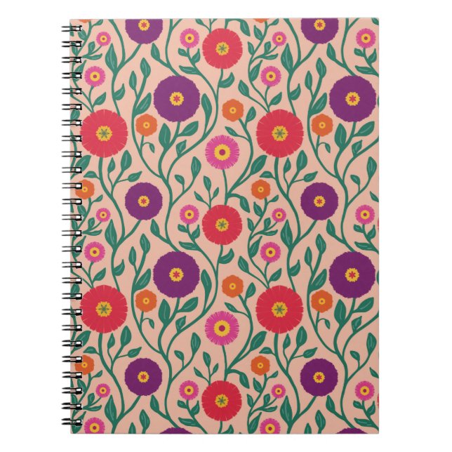 Carnet Vigne Fleur de Milieu de Siècle | Guirlande de Jar (Devant)