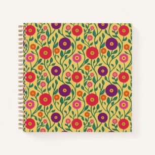 Carnet Vigne Fleur de Milieu de Siècle Guirlande de Jar