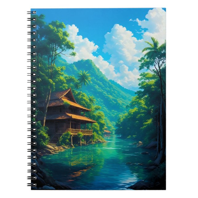 Carnet Village dans l'étreinte de la nature (Devant)