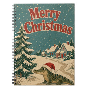 Carnet Village de crocodiles chemin animal de Noël