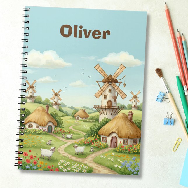 Carnet Village moulin à vent de rêve (Créateur téléchargé)