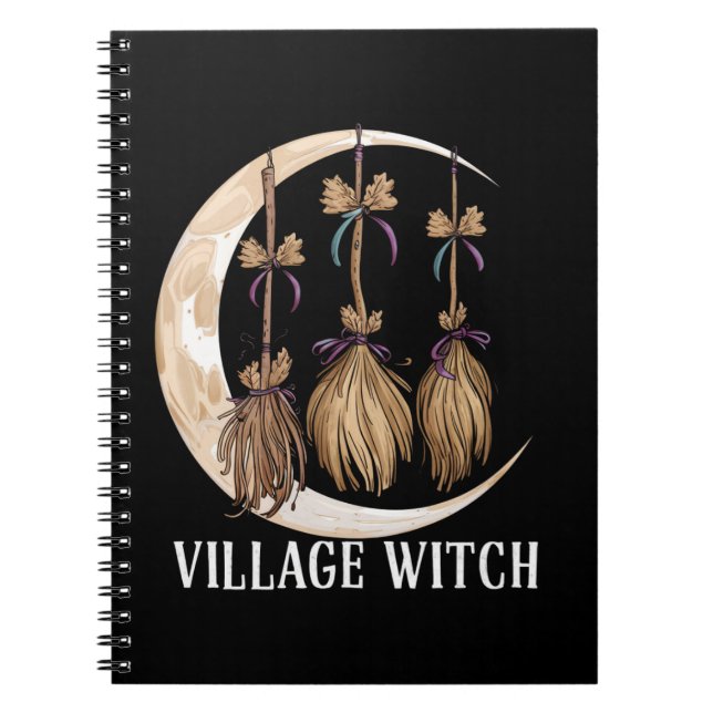 Carnet Village Witch gothique Occulte Wicca Pagan Nature (Devant)