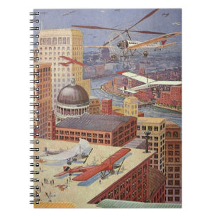 Carnet Ville de science-fiction vintage, Steam Punk victo