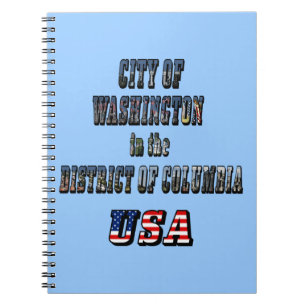 Carnet Ville de Washington dans le district de Columbia U