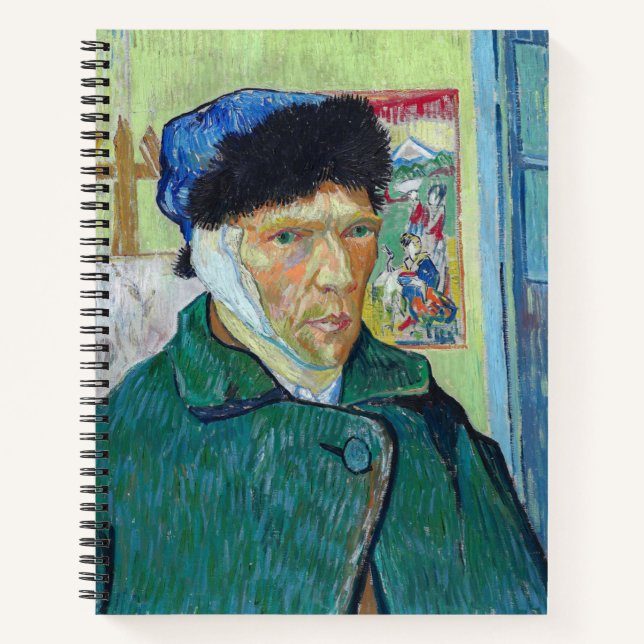 Carnet Vincent van Gogh - Autoportrait à l'oreille bandée (Devant)