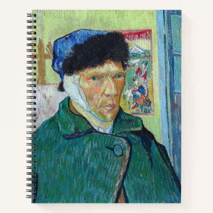 Carnet Vincent van Gogh - Autoportrait avec oreille bandé