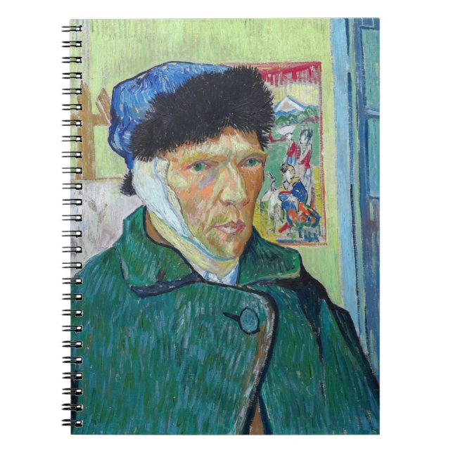 Carnet Vincent van Gogh - Autoportrait avec oreille bandé (Devant)