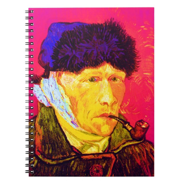 Carnet Vincent Van Gogh - Autoportrait Bandage Pop Art (Devant)