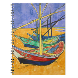 Carnet Vincent van Gogh - Bateaux de pêche sur la plage