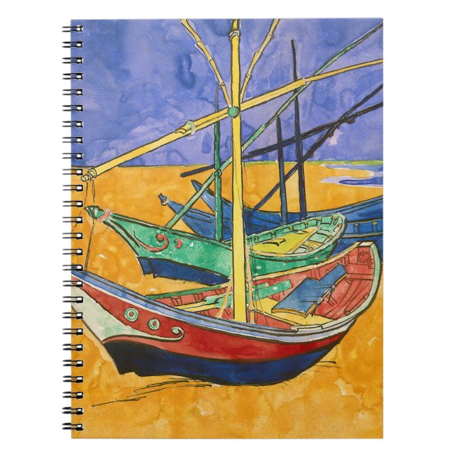Carnet Vincent van Gogh - Bateaux de pêche sur la plage (Devant)