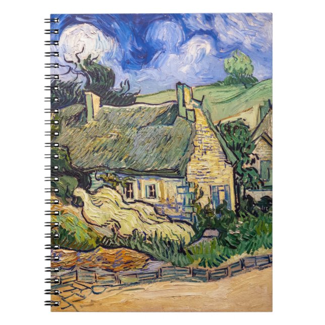 Carnet Vincent Van Gogh - Chalets de chaume à Cordeville (Devant)
