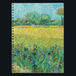 Carnet Vincent van Gogh - Champ avec Iris près d'Arles<br><div class="desc">Champ avec Irises près d'Arles / Vue d'Arles avec Irises dans l'avant-plan - Vincent van Gogh,  Huile sur toile,  1888</div>