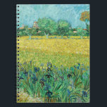 Carnet Vincent van Gogh - Champ avec Iris près d'Arles<br><div class="desc">Champ avec Irises près d'Arles / Vue d'Arles avec Irises dans l'avant-plan - Vincent van Gogh,  Huile sur toile,  1888</div>