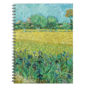 Carnet Vincent van Gogh - Champ avec Iris près d'Arles