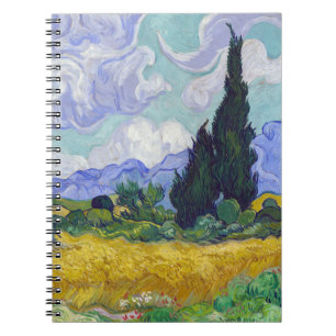 Carnet Vincent Van Gogh - Champ de blé avec cyprès