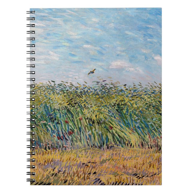 Carnet Vincent van Gogh - Champ de blé avec une lark (Devant)