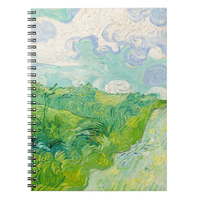 Carnet Vincent van Gogh - Champ de blé vert, Auvers (Devant)