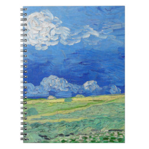 Carnet Vincent van Gogh - Champs de blé sous des nuages o
