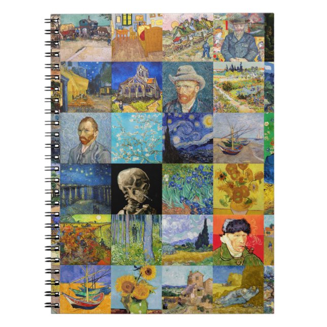 Carnet Vincent van Gogh - chefs-d'oeuvre Mosaic Patchwork (Devant)