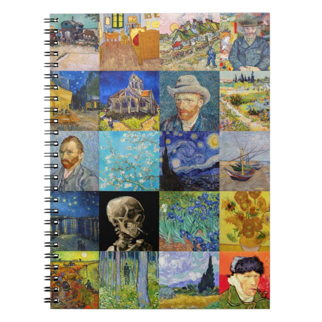 Carnet Vincent van Gogh - chefs-d'oeuvre Mosaic Patchwork (Devant)
