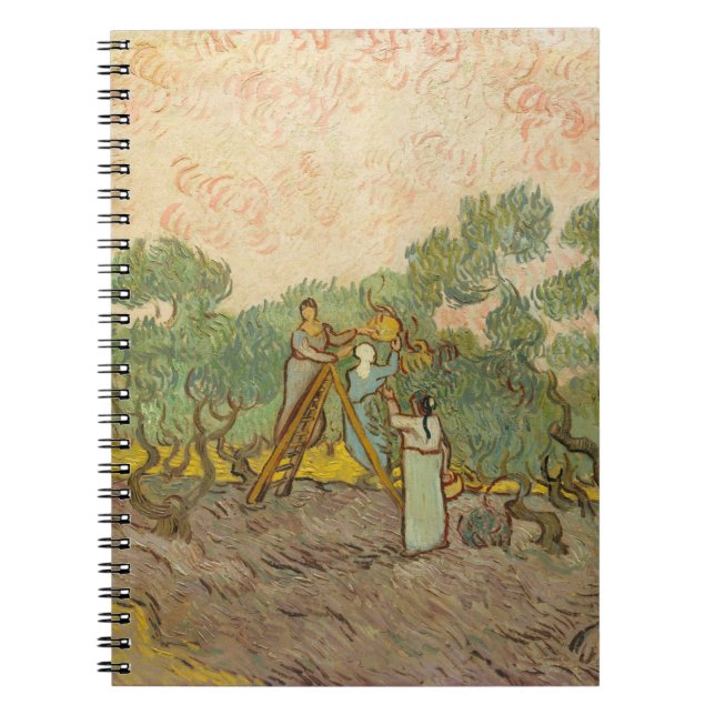 Carnet Vincent van Gogh - Femmes cueillette d'olives (Devant)
