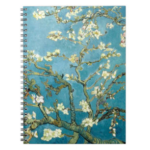 Carnet Vincent Van Gogh Fleur d'amande spirale d'art flor